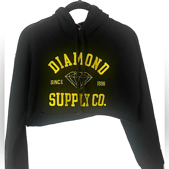 Diamond supply company cropped hooded sweatshirt - Picture 2 of 2
